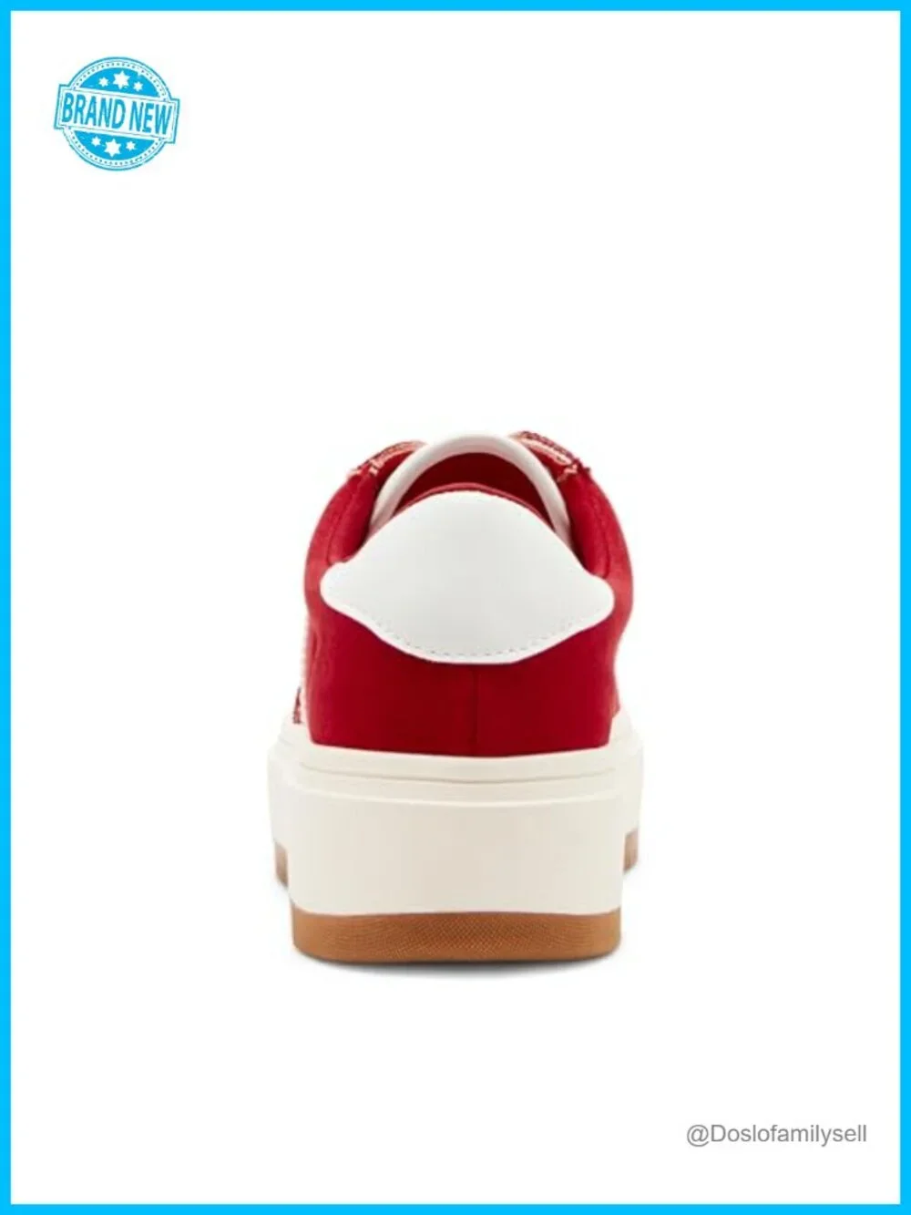 Platform Fashion Sneakers Lace-Up Cushioned Comfort Casual Streetwear Shoes
